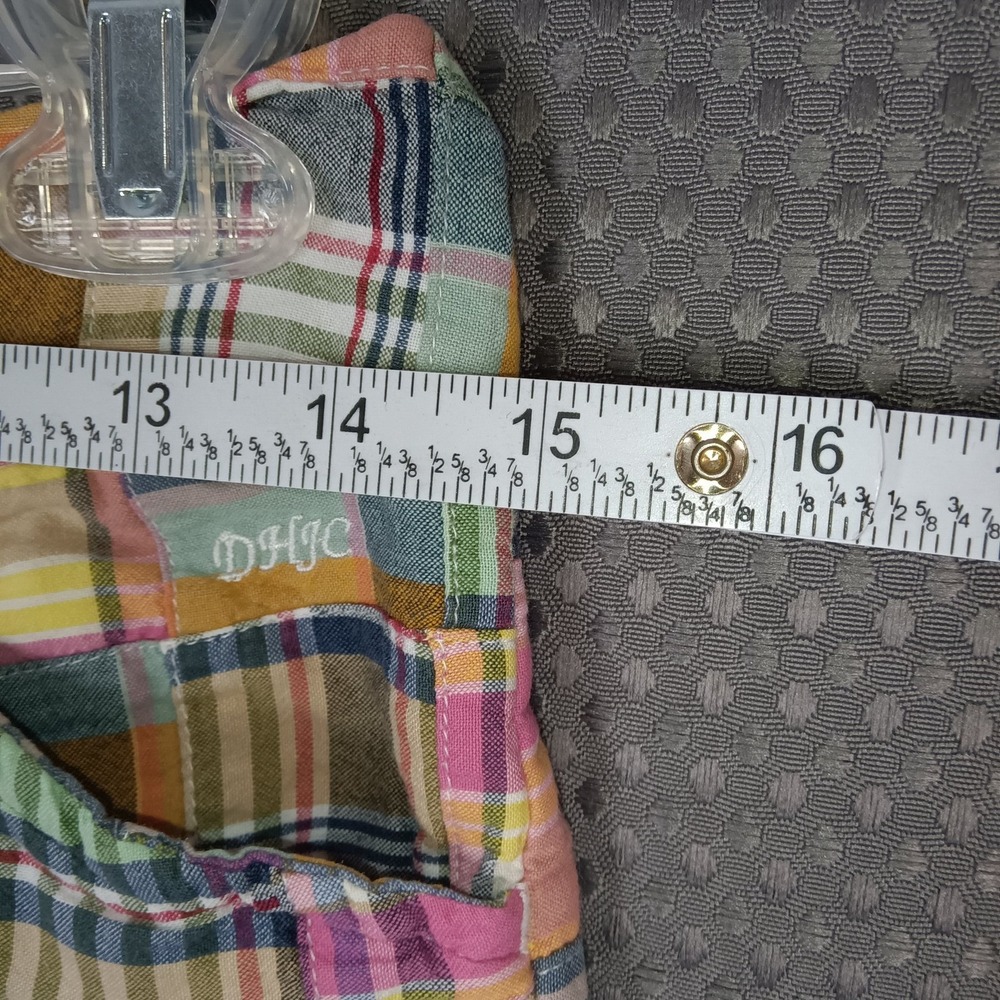 Duck Head Patchwork Plaid Shorts Women's Size 1 100% Cotton Made in India - Picture 5 of 12